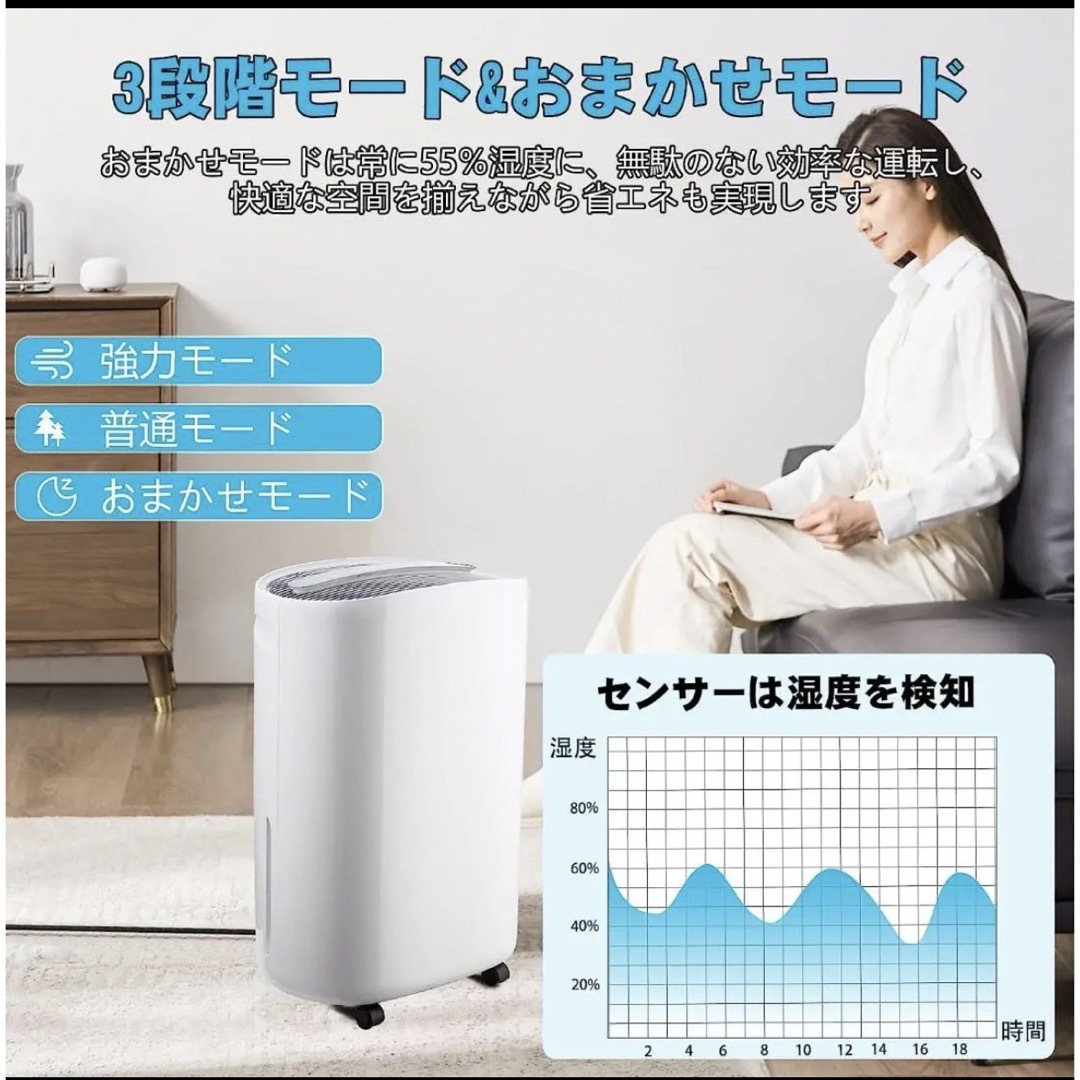 除湿機  空気清浄機 コンプレッサー式 スマホ/家電/カメラの生活家電(加湿器/除湿機)の商品写真