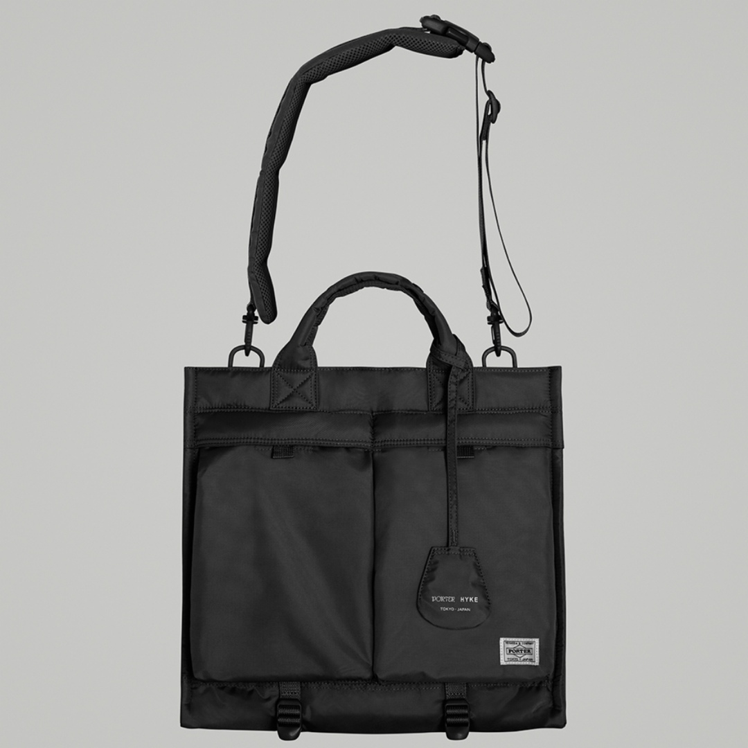 PORTER × HYKE 2WAY TOTE BAGトートバッグ ブラック 黒