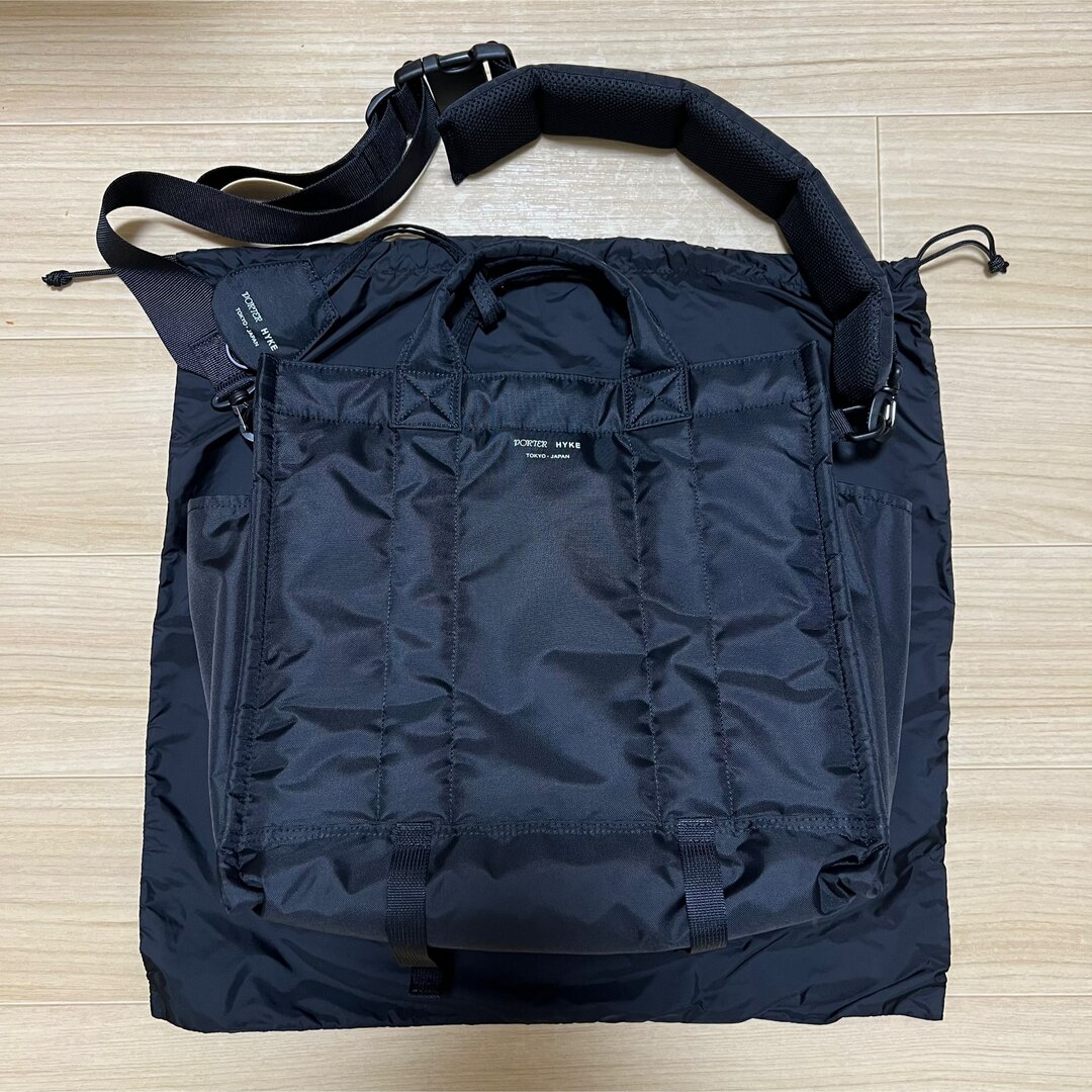 PORTER(ポーター)のPORTER × HYKE 2WAY TOTE BAGトートバッグ ブラック 黒 レディースのバッグ(トートバッグ)の商品写真