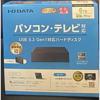 新品】I・O DATA USB接続ハードディスク 6TB HDCX-UTL6K www