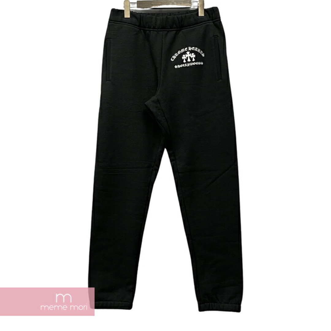 CHROME HEARTS Cemetery Cross Sweat Pants クロムハーツ セメタリークロススウェットパンツ ロゴ刺繍 King Taco キングタコ シルバープレート ブラック サイズS【230728】【新古品】【me04】