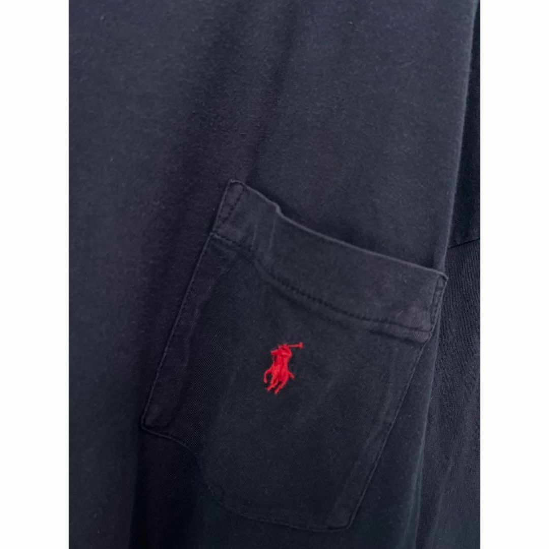 POLO RALPH LAUREN(ポロラルフローレン)のPolo ポロ　紺　ワンピース　オーバーサイズ　ヴィンテージ　刺繍 レディースのワンピース(ひざ丈ワンピース)の商品写真