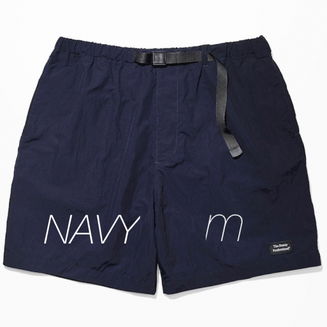 M NAVY NYLON EASY SHORTS ennoy