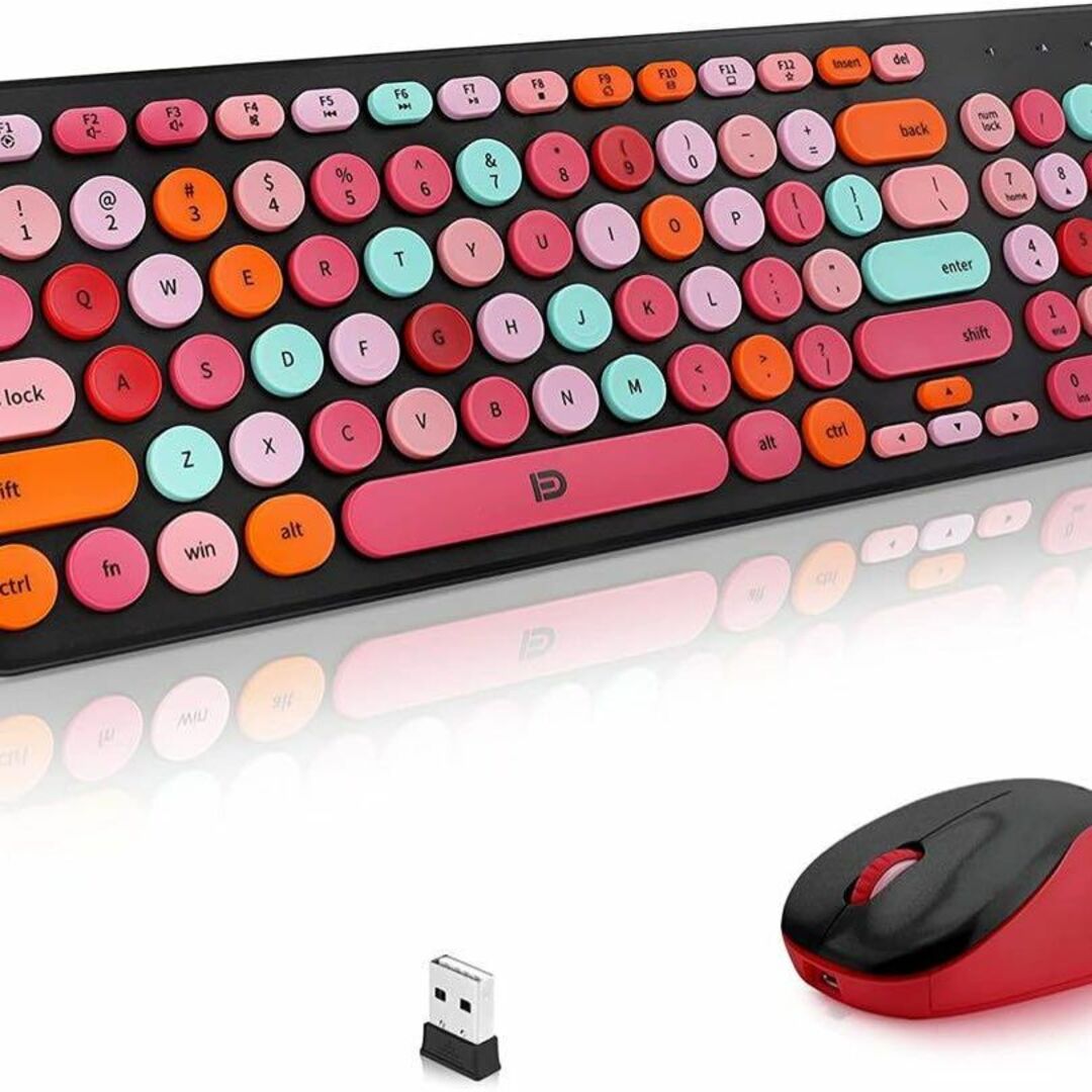 ⭐️かわいい⭐️ワイヤレスキーボード マウス セット テンキー
