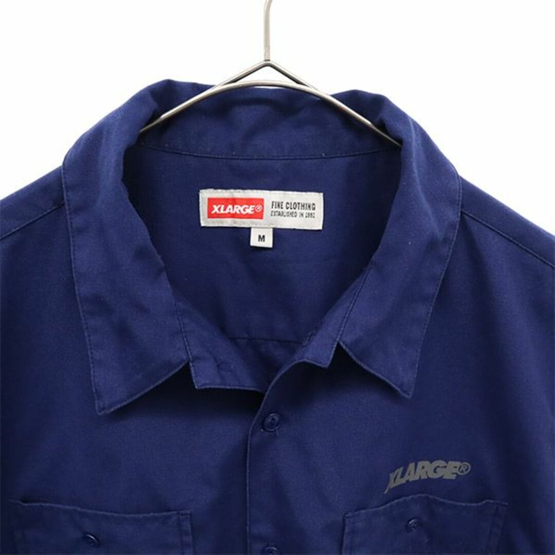 XLARGE - エクストララージ プリント 半袖 シャツ M ネイビー XLARGE