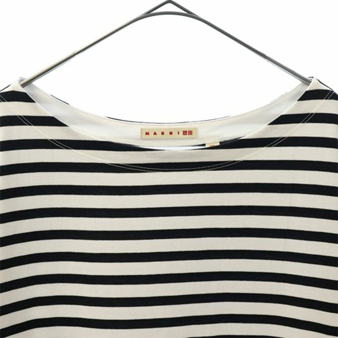 UNIQLO(ユニクロ)のユニクロ マルニコラボ ボーダー 半袖 ワンピース XXL UNIQLO MARNI ビッグサイズ レディース 【中古】  【230729】 レディースのワンピース(ミニワンピース)の商品写真