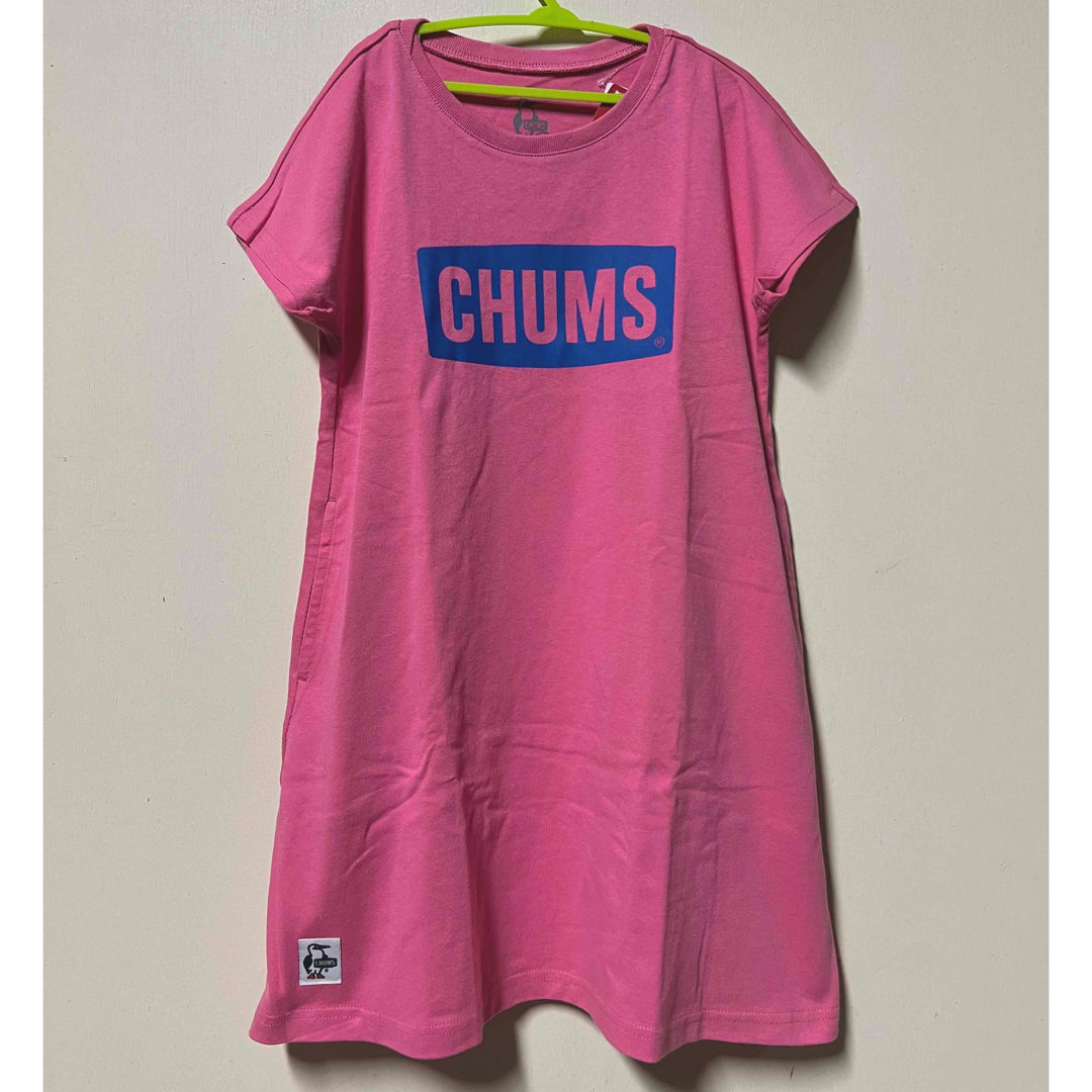 CHUMS(チャムス)の新品　CHUMS キッズ　ロゴ　ワンピース　チャムス  cosl キッズ/ベビー/マタニティのキッズ服女の子用(90cm~)(ワンピース)の商品写真