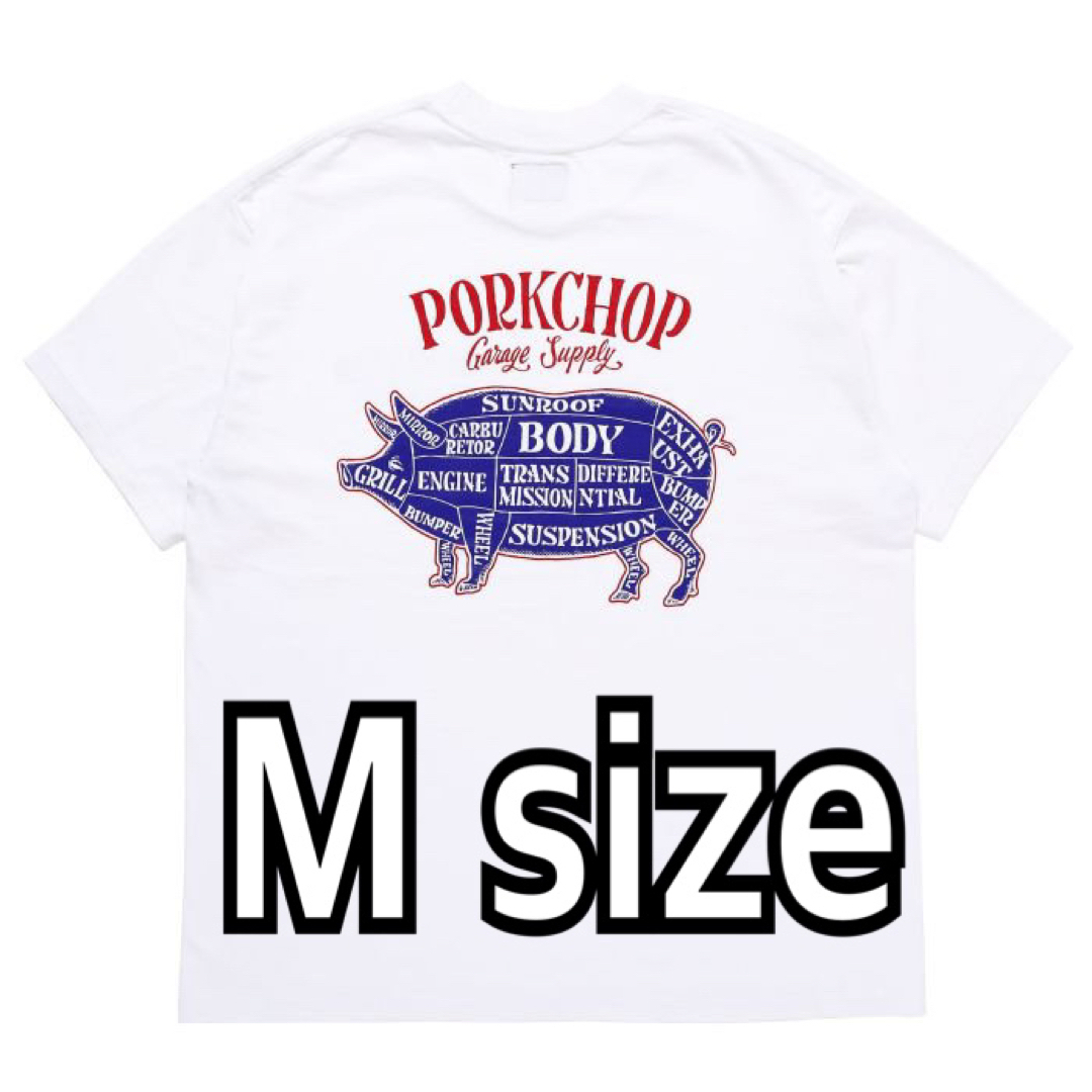 PORKCHOP ポークチョップ　PORK BACK TEE ブラック　Mサイズ