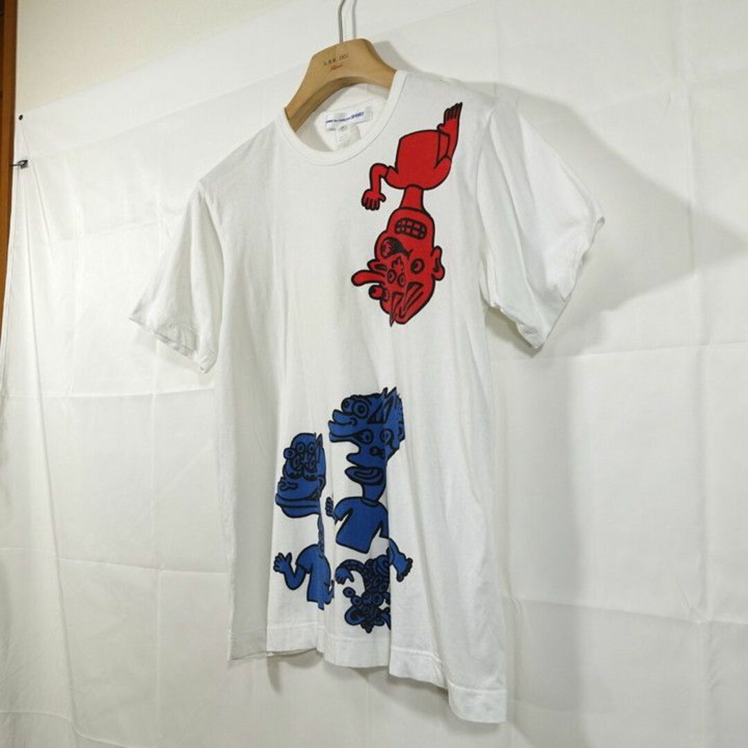 【良品】コムデギャルソン　シャツ　風神雷神Ｔシャツ　ノアリヨン