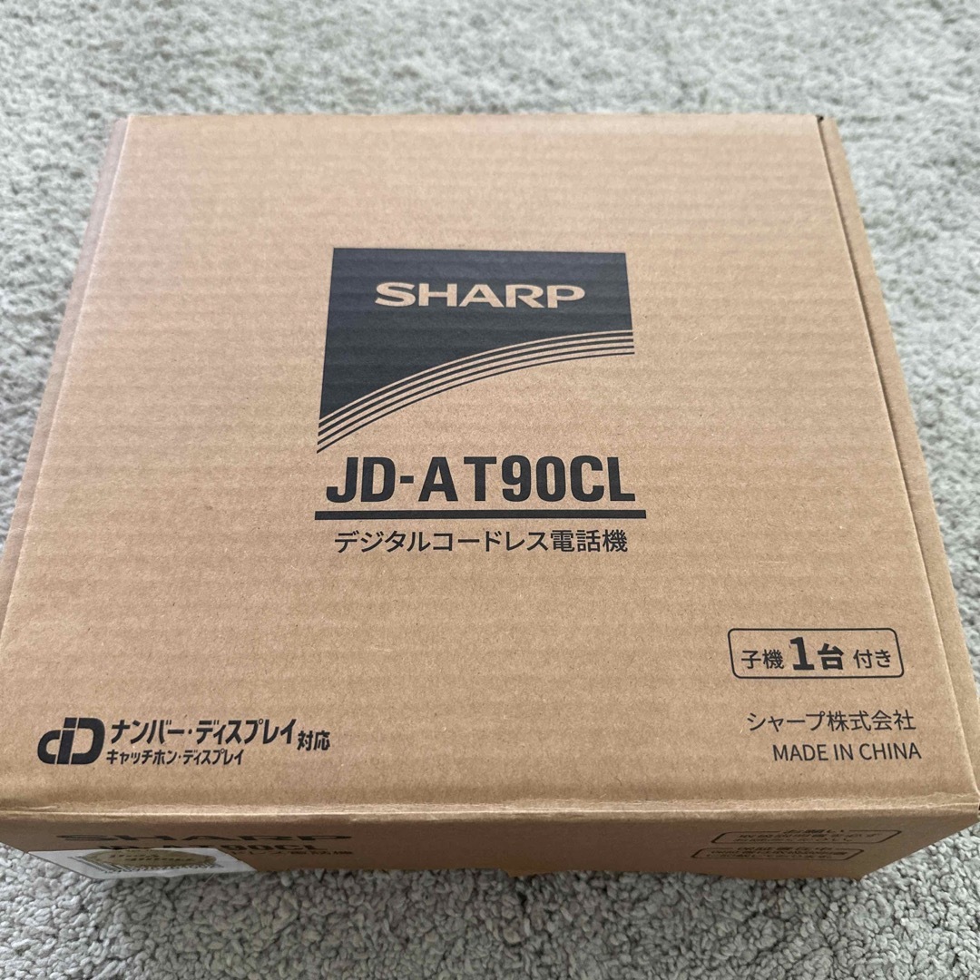 SHARP デジタルコードレス電話機 JD-AT90CL