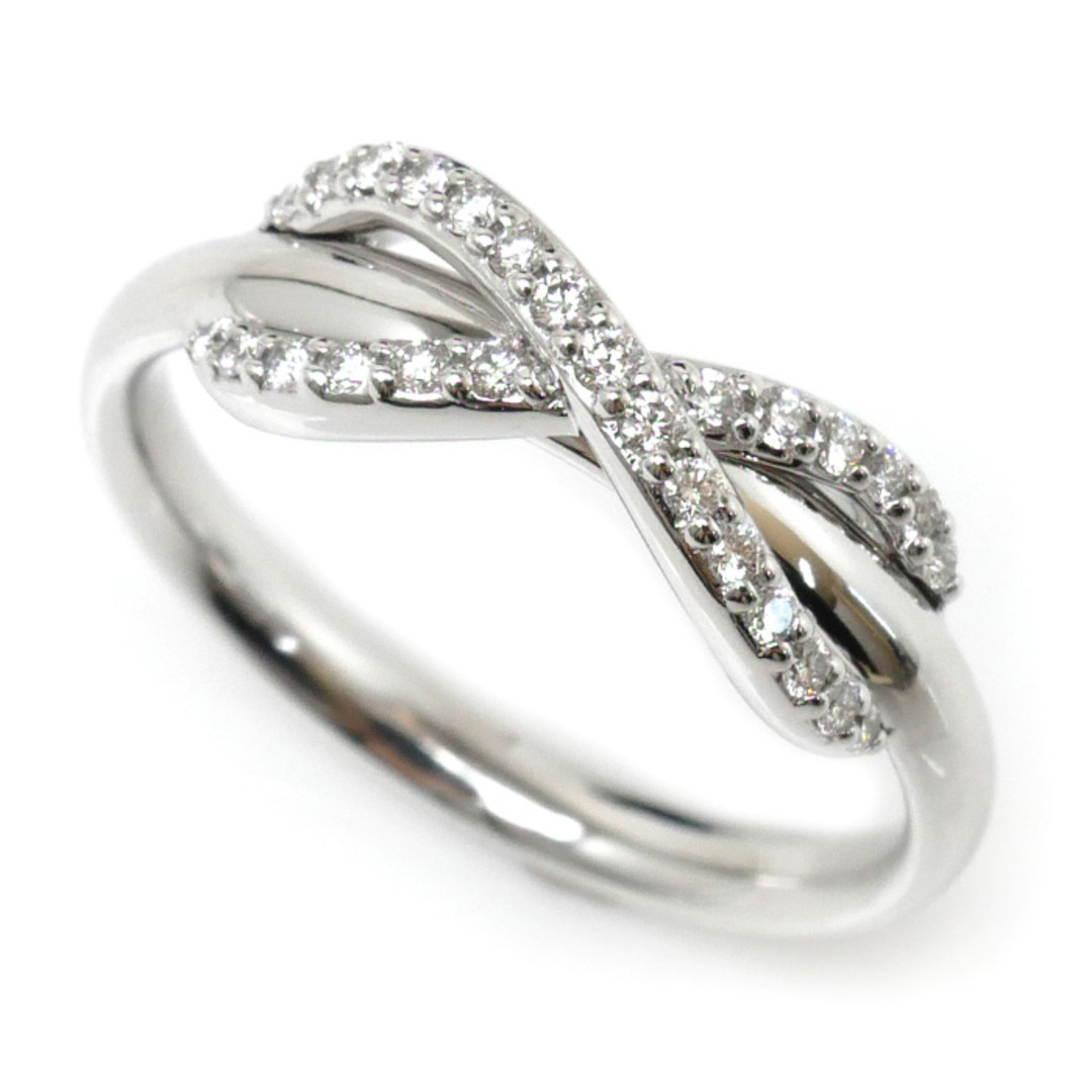 ティファニー インフィニティ ダイヤモンド リング K18WG 9号 - 指輪