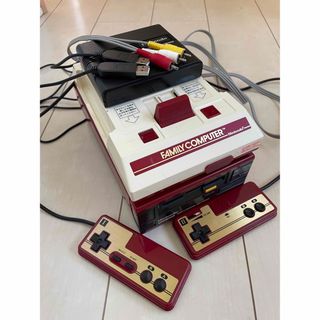 ファミリーコンピュータ(ファミリーコンピュータ)のファミコン本体AV化仕様　ディスクシステム　USB電源仕様(家庭用ゲーム機本体)