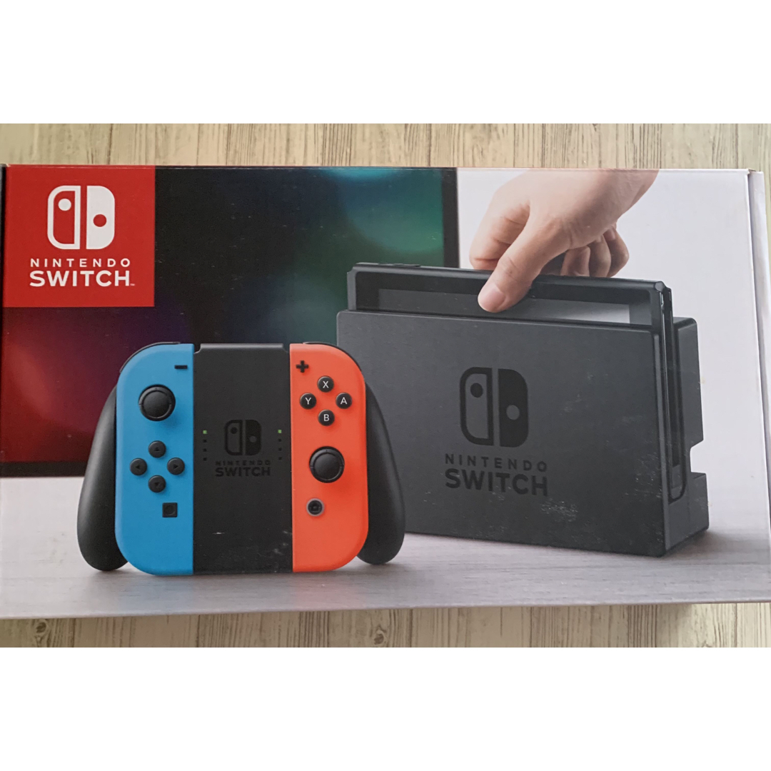 新品⭐︎任天堂　Switch Joy-Con (^_^)ネオンレッド　ブルー