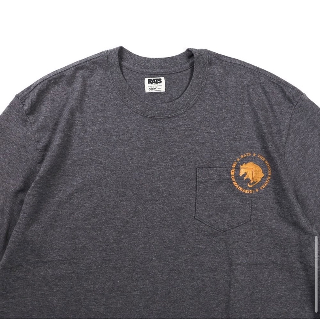 RATS(ラッツ)のRATS ラッツ  CIRCLE POCKET TEE Tシャツ　グレー　XL メンズのトップス(Tシャツ/カットソー(半袖/袖なし))の商品写真