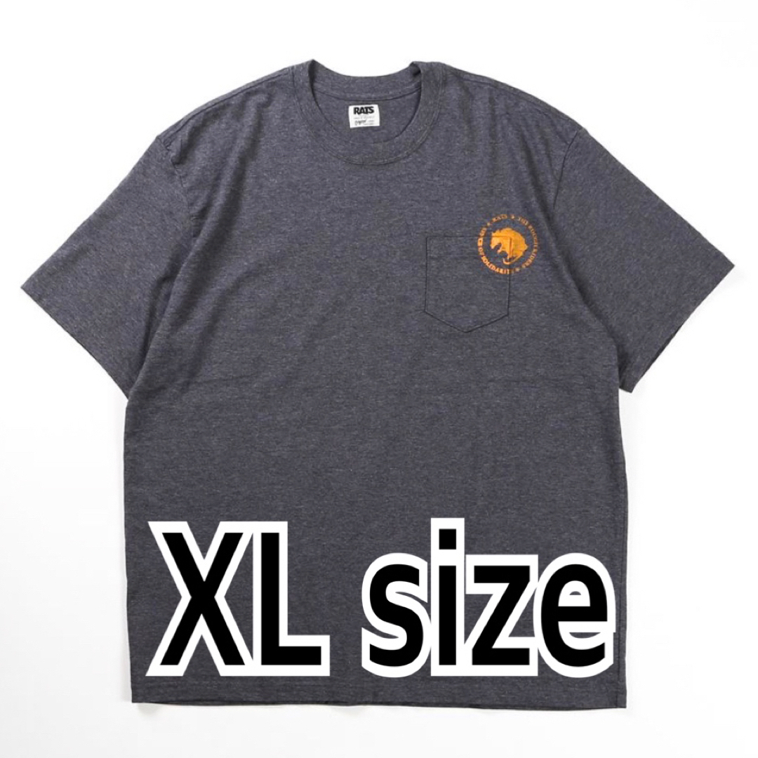 RATS(ラッツ)のRATS ラッツ  CIRCLE POCKET TEE Tシャツ　グレー　XL メンズのトップス(Tシャツ/カットソー(半袖/袖なし))の商品写真
