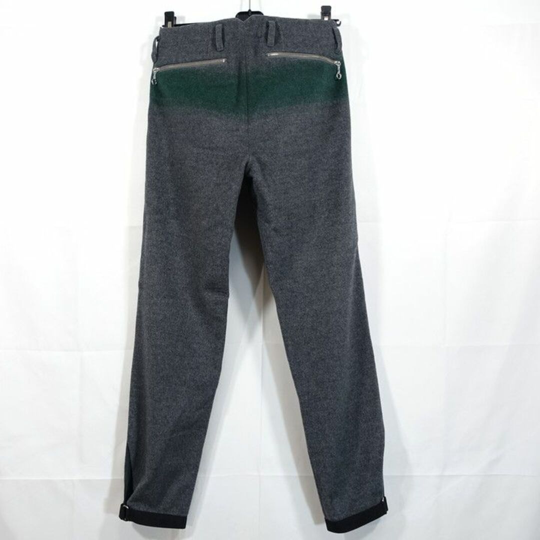 【良品】kolor ウールカシミア 裾ベルトパンツ カラー
