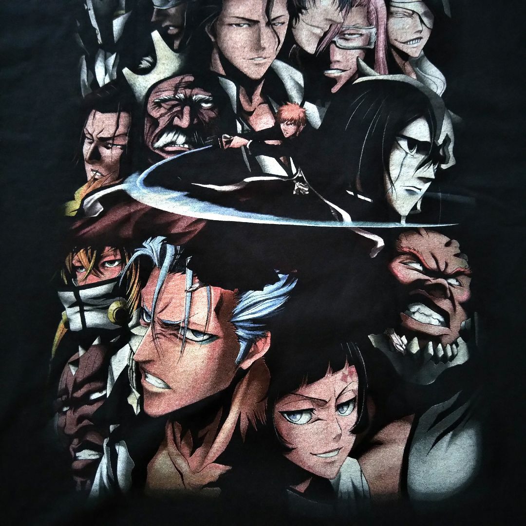 bleach　ヴィンテージ加工Tシャツ　L　黒　アニメTシャツ　ブリーチ * 2