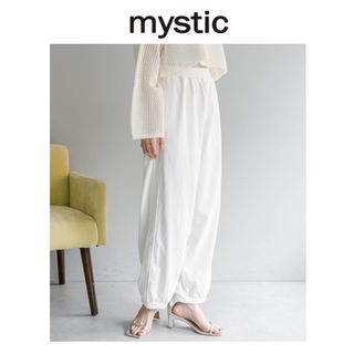 ミスティック(mystic)のmystic ミスティック　イージースポーティパンツ　白　ホワイト(カジュアルパンツ)