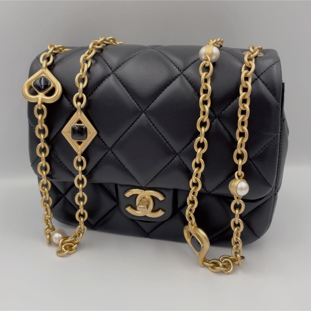 CHANEL - 正規保証CHANELシャネル23Sフラップバッグスモールフラップ