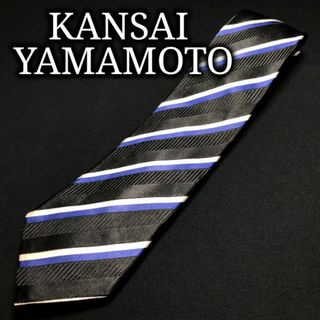 カンサイヤマモト(Kansai Yamamoto)のカンサイヤマモト レジメンタル ブラック ネクタイ A107-I10(ネクタイ)