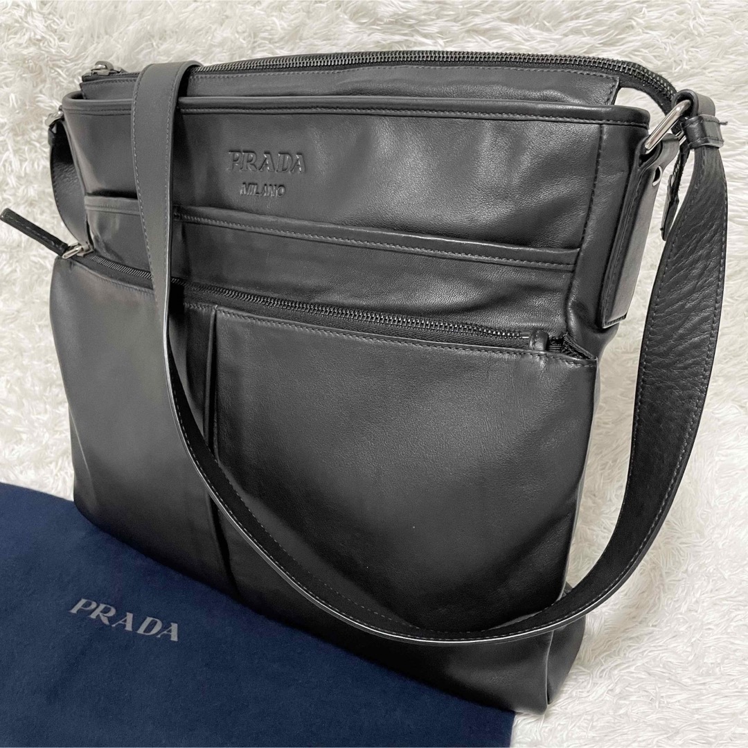 PRADA - プラダ ショルダーバッグ レザー 保存袋 ユニセックス ロゴ型