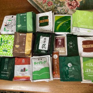 イトウエン(伊藤園)の緑茶、煎茶、ほうじ茶、烏龍茶、梅昆布茶ティーパックセット(健康茶)