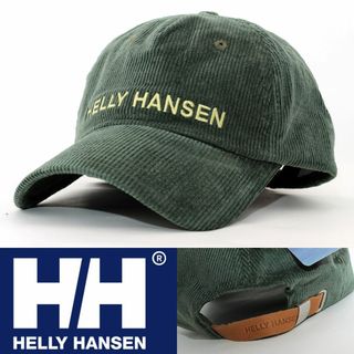 ヘリーハンセン(HELLY HANSEN)のローキャップ 帽子 ヘリーハンセン グリーン系 2HCHR-01 コーデュロイ(キャップ)