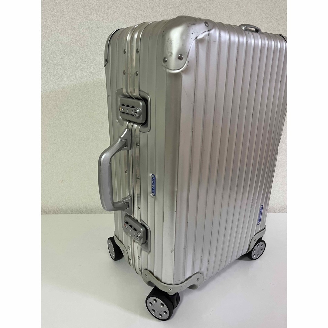 レア　RIMOWA　青ロゴ　2輪　トパーズ　63L　アルミ　キャリーケース