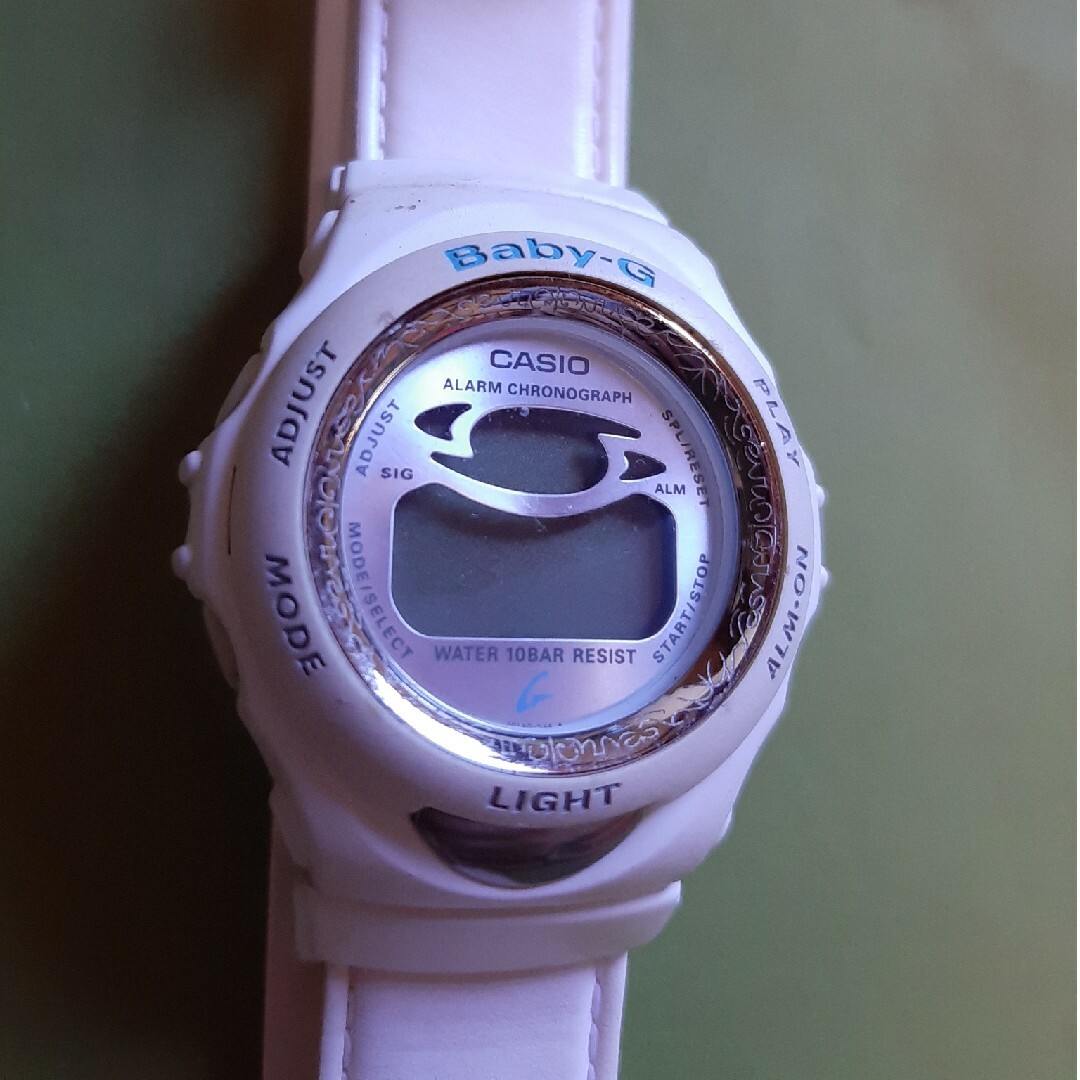 Baby-G G'MIX 白　マジックテープ レディースのファッション小物(腕時計)の商品写真