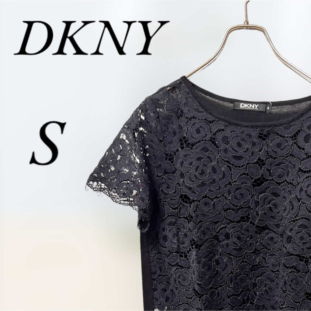 DKNY(ダナキャランニューヨーク)のDKNY 半袖トップス　花柄Tシャツ　Sサイズ レディースのトップス(Tシャツ(半袖/袖なし))の商品写真