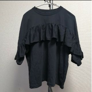 ダブルクローゼット(w closet)のw closet　フリル　半袖Tシャツ　カットソー(Tシャツ(半袖/袖なし))