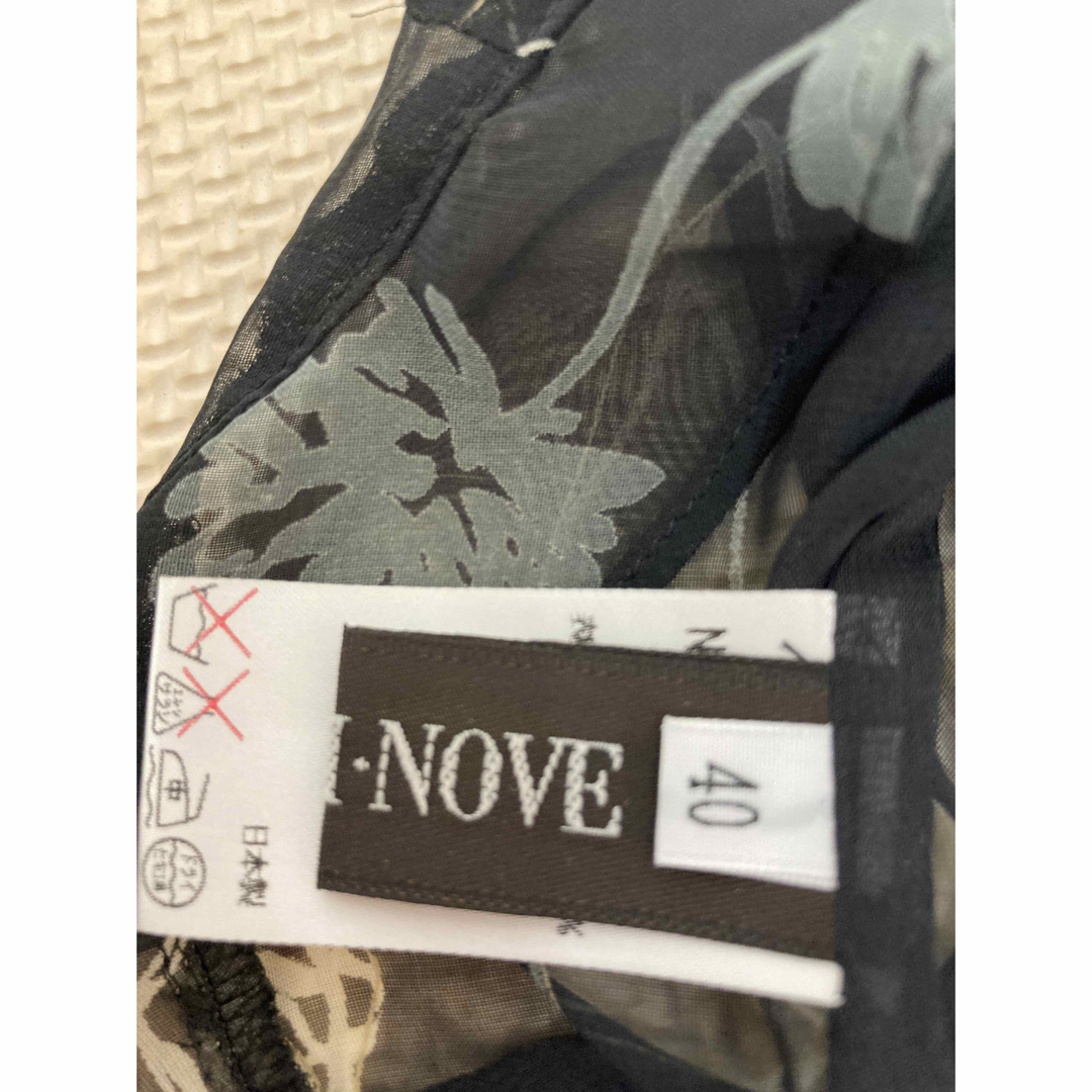 NOVE(ノーヴェ)の値下げしました。UNDICI NOVE　シースルー ブラウス レディースのトップス(シャツ/ブラウス(長袖/七分))の商品写真