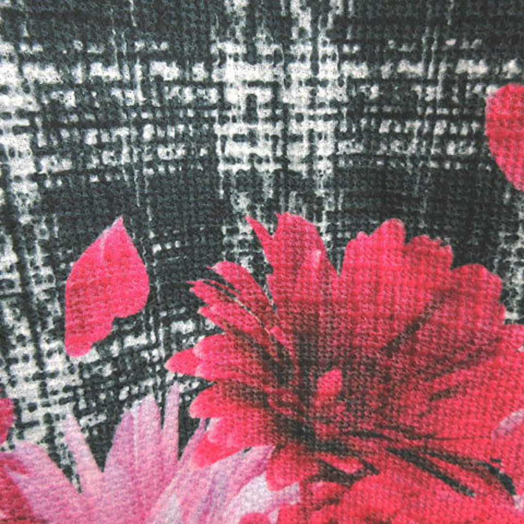 DaTuRa(ダチュラ)のダチュラ 花柄 フラワー チェックノースリーブ ミニ ワンピース 黒系 F レディースのワンピース(ミニワンピース)の商品写真