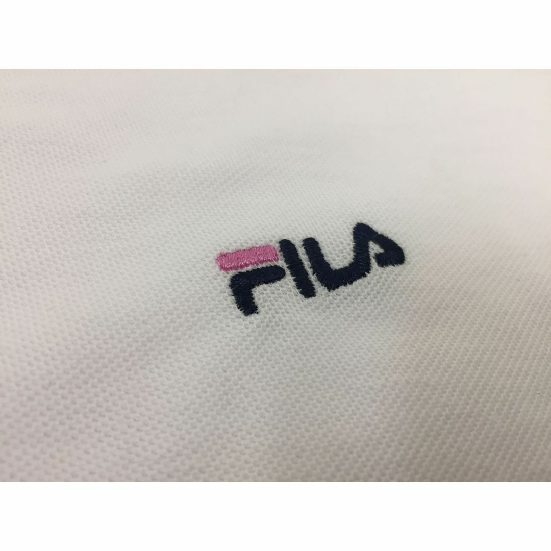 FILA(フィラ)の47）FILA フィラ レディース 半袖 ポロシャツ ホワイト Lトップス レディースのトップス(ポロシャツ)の商品写真