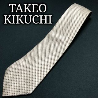 タケオキクチ(TAKEO KIKUCHI)のタケオキクチ チェック ライトベージュ ネクタイ A107-I19(ネクタイ)