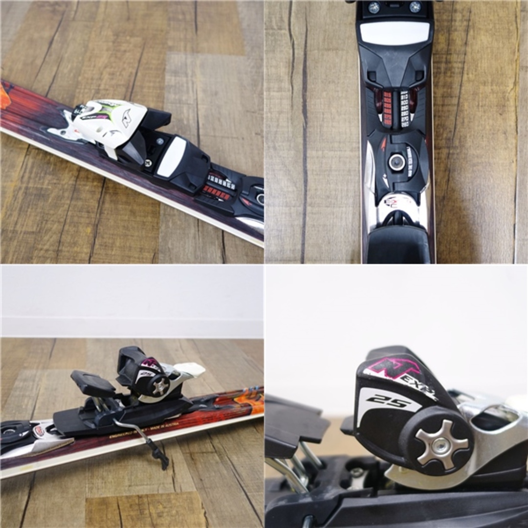 ノルディカ NORDICA カービング スキー ファイヤーアロー74 172cm ビンディング NEXP25 基礎スキー アウトドア 重量実測：3060g（1本あたり)素材-