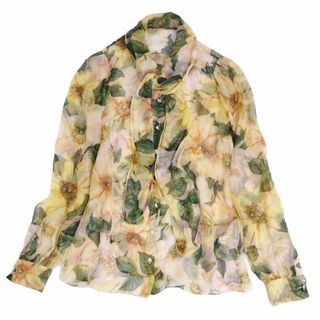 ドルチェ\u0026ガッバーナDOLCE\u0026GABBANAシルクシフォンシャツ　花柄