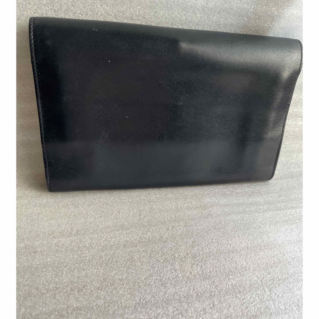 レア希少 CELINE オールドセリーヌ 馬車金具レザー長財布 黒 本革