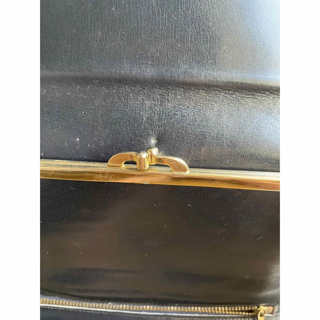 レア希少 CELINE オールドセリーヌ 馬車金具レザー長財布 黒 本革