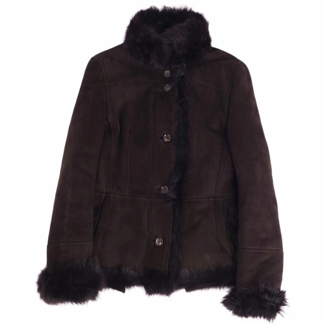 美品 スポーツマックス SPORTMAX MaxMara ジャケット ムートンジャケット 本革 ファー 無地 アウター レディース JI42 USA8 FB40(M相当) ブラウン | フリマアプリ ラクマ