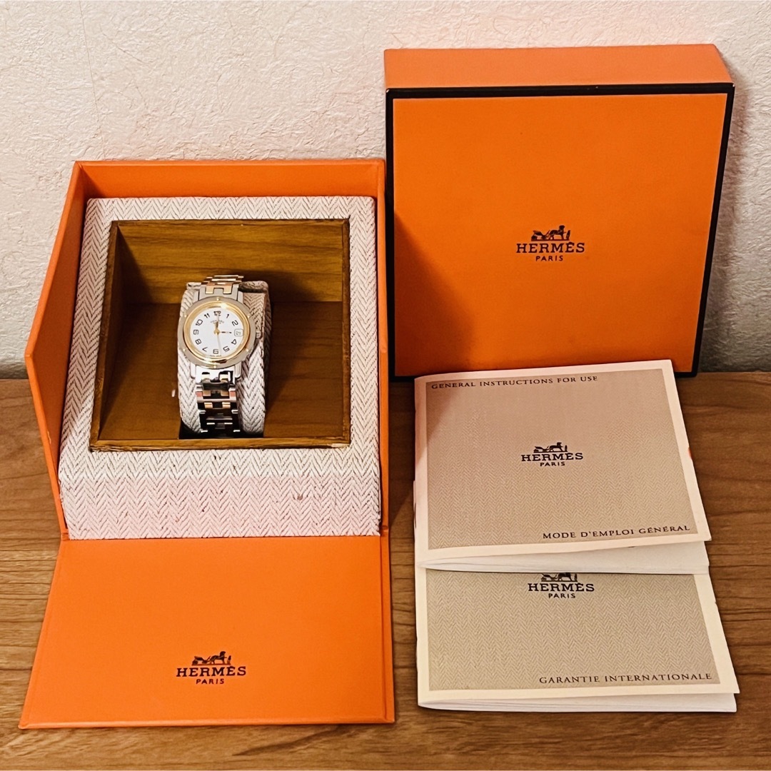 Hermes - 【中古美品】エルメス クリッパー CL4.220 レディース 腕時計