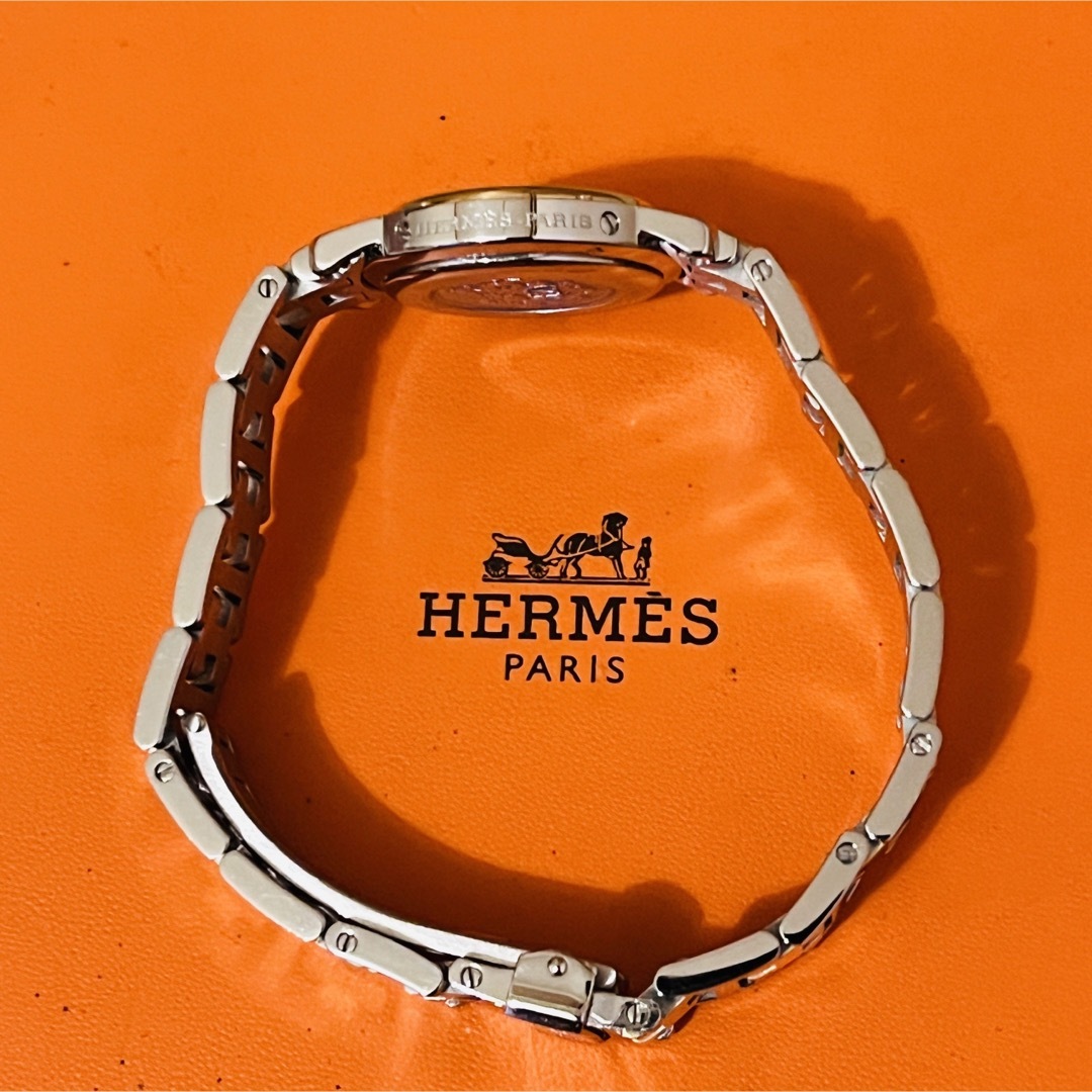 Hermes(エルメス)の【中古美品】エルメス クリッパー CL4.220 レディース 腕時計 電池交換済 レディースのファッション小物(腕時計)の商品写真