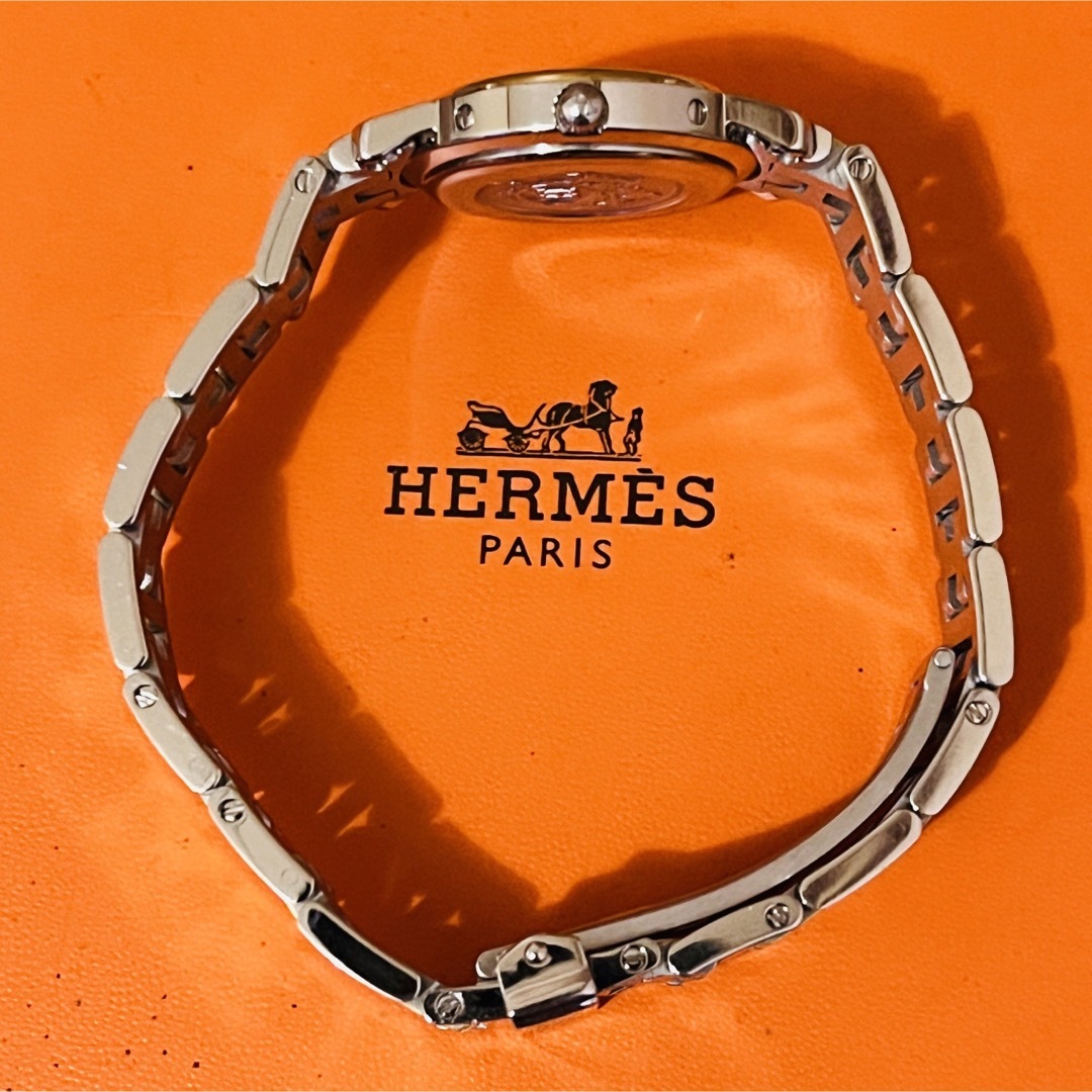 Hermes(エルメス)の【中古美品】エルメス クリッパー CL4.220 レディース 腕時計 電池交換済 レディースのファッション小物(腕時計)の商品写真