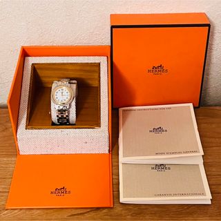 エルメス(Hermes)の【中古美品】エルメス クリッパー CL4.220 レディース 腕時計 電池交換済(腕時計)