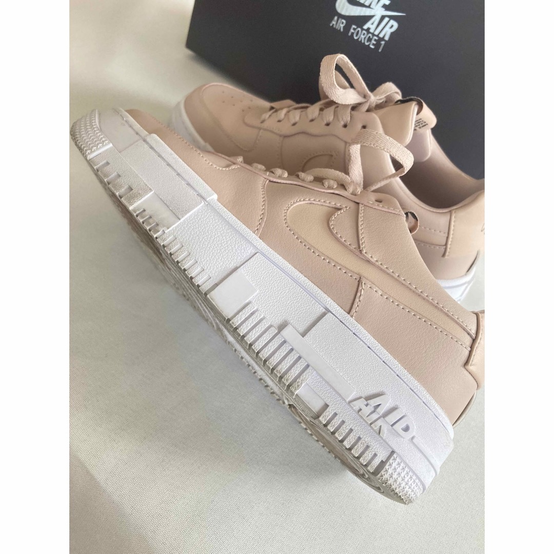 NIKE エアフォース1/CK6649 ピンクベージュ/24cm used - スニーカー