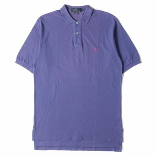 ポロラルフローレン(POLO RALPH LAUREN)のPOLO Ralph Lauren ポロ ラルフローレン ポロシャツ サイズ:M ワンポイント 鹿の子 半袖 ポロシャツ 90s - 00s オールドラルフローレン ビッグサイズ パープル トップス カジュアル アメカジ 古着 【メンズ】【中古】(ポロシャツ)