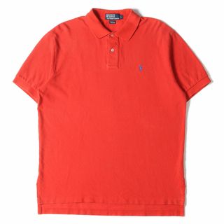 ポロラルフローレン(POLO RALPH LAUREN)のPOLO Ralph Lauren ポロ ラルフローレン ポロシャツ サイズ:L ワンポイント 鹿の子 半袖 ポロシャツ 90s - 00s オールドラルフローレン ビッグサイズ レッド 赤 トップス カジュアル アメカジ 古着【メンズ】【中古】(ポロシャツ)