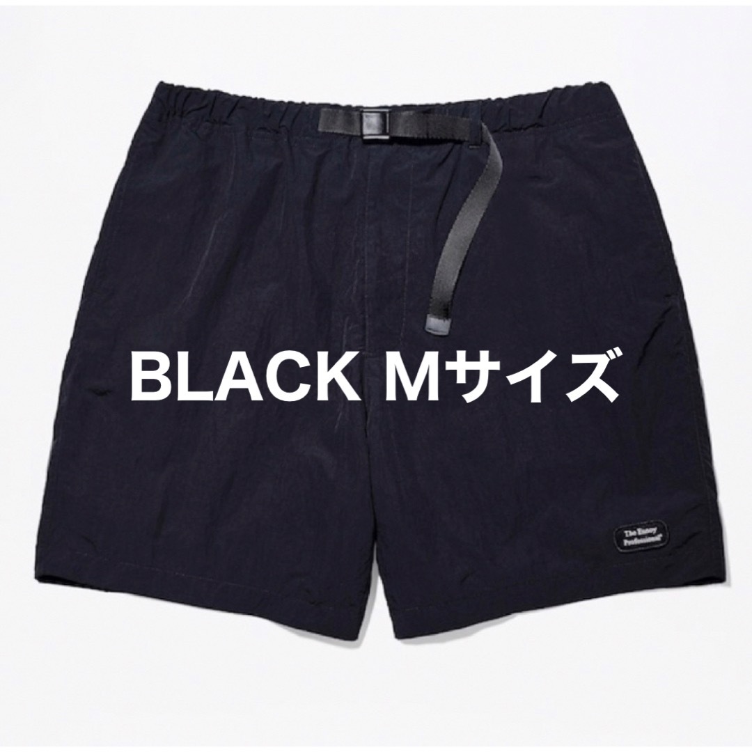 NYLON EASY SHORTS (BLACK) Mサイズ ENNOYショートパンツ