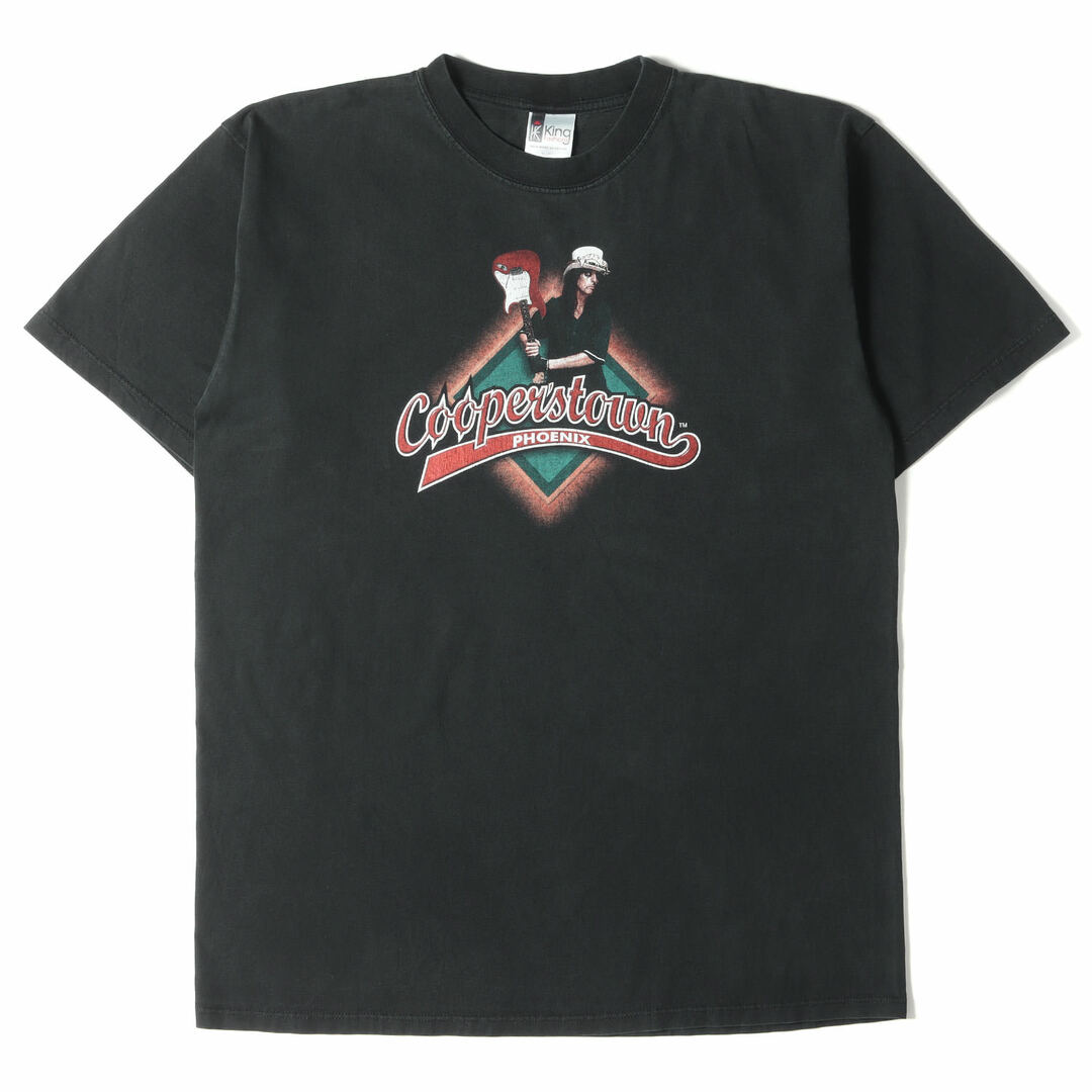 90s - 00s ヴィンテージ  Tシャツ サイズ:XL COOPERSTOWN アリス・クーパー レストラン クルーネック Tシャツ Vintage Used 90s 90年代 KING FASHIONS キングファッションズ ブラック 黒 トップス カットソー 半袖 ロック ミュージシャン 【メンズ】