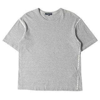 コムデギャルソン(COMME des GARCONS)のCOMME des GARCONS コムデギャルソン Tシャツ サイズ:S パイピングデザイン クルーネック Tシャツ HQ-T025 HOMME AD2005 アーカイブ グレー 日本製 トップス カットソー 半袖 【メンズ】【中古】(Tシャツ/カットソー(半袖/袖なし))